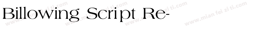 Billowing Script Re字体转换